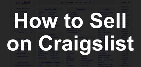 When you buy something new, what do you do with your old stuff? In most households, it is either handed down among relatives, stuffed into a corner or sold. . Craigslist to sell